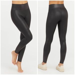 Spanx Faux Leather Leggings - Black Size S